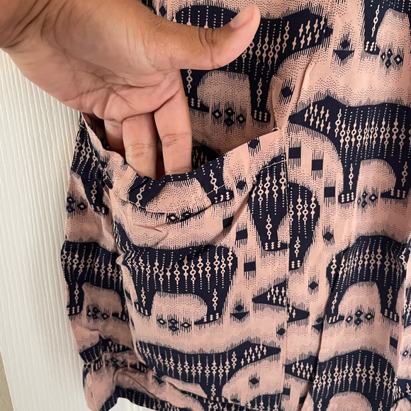 Anthropologie MAEVE Zola Bear Animal Printed Pattern Dress with Pockets - Picture 6 of 10